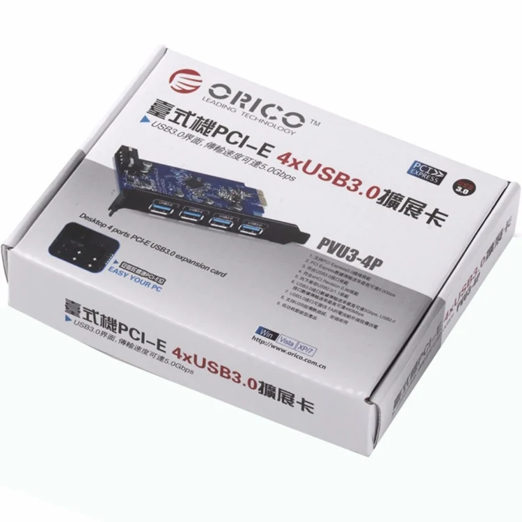 PC3021B_5.webp ORICO PVU3-4P 4 Ports USB3.0 PCI Express Card for Desktop - Image 6