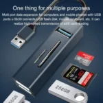 15101 5 in 1 USB3.0 to 3 x USB + SD / TF Card Reader HUB Adapter - Image 5