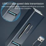 15101 5 in 1 USB3.0 to 3 x USB + SD / TF Card Reader HUB Adapter - Image 6