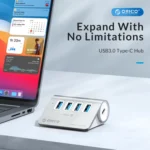 ORICO M3UT3 3-port USB 3.2 HUB with Card Reader - Image 2