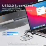 ORICO M3U4 Aluminum Alloy 4-Port USB 3.2 Gen1 5Gbps HUB - Image 6