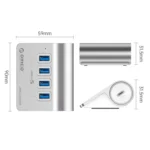 ORICO M3U4 Aluminum Alloy 4-Port USB 3.2 Gen1 10Gbps HUB - Image 13
