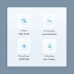 ORICO M3CU2 Aluminum Alloy 4-Port Type-C And USB 3.2 Gen2 10Gbps HUB - Image 3