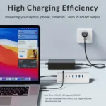ORICO M3CU2 Aluminum Alloy 4-Port Type-C And USB 3.2 Gen2 10Gbps HUB - Image 10