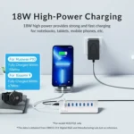 ORICO M3U7 Aluminum Alloy 7-Port USB 3.2 Gen1 5Gbps HUB with 0.5m Cable - Image 7