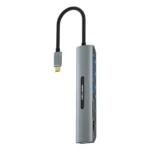 V216 9 in 1 USB-C / Type-C to PD + 3 x USB 3.0 + USB-C / Type-C + SD + TF + HDMI + VGA HUB Adapter - Image 2