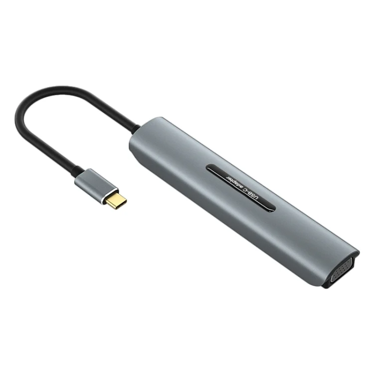 PC3089_2.webp V216 9 in 1 USB-C / Type-C to PD + 3 x USB 3.0 + USB-C / Type-C + SD + TF + HDMI + VGA HUB Adapter - Image 3