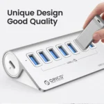 ORICO M3U7-G2 Aluminum Alloy 7-Port USB 3.2 Gen2 10Gbps HUB with 1m Cable - Image 6