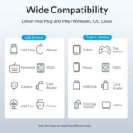 ORICO M3U7-G2 Aluminum Alloy 7-Port USB 3.2 Gen2 10Gbps HUB with 1m Cable - Image 8