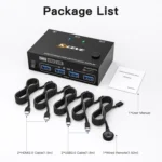 KC-KVM202AS 4K 60HZ USB3.0 HDMI Dual Display KVM Switcher Support EDID Analog Lock Screen - Image 9