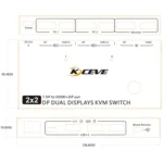 KC-KVM212DH 4K 60HZ USB3.0 DP Dual Display KVM Switcher with MST Dual Screen Extension Replication - Image 2