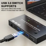 KC-KVM212DH 4K 60HZ USB3.0 DP Dual Display KVM Switcher with MST Dual Screen Extension Replication - Image 5