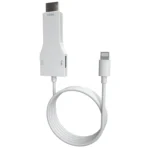 NK-1078 8 Pin to HDMI Male + USB Female Adapter Cable, Length:1m
