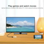 NK-1078 8 Pin to HDMI Male + USB Female Adapter Cable, Length:1m - Image 3