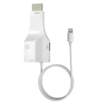NK-1079 8 Pin to HDMI Male + USB Female + RJ45 Female Adapter Cable, Length:1m