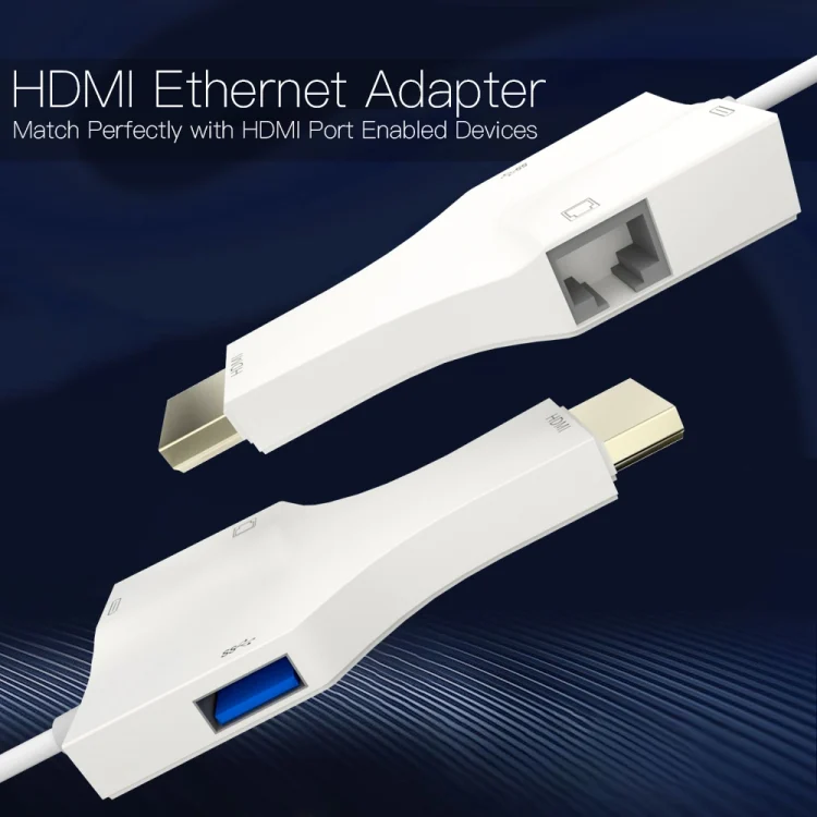 PC3141_5.webp NK-1079 8 Pin to HDMI Male + USB Female + RJ45 Female Adapter Cable, Length:1m - Image 6