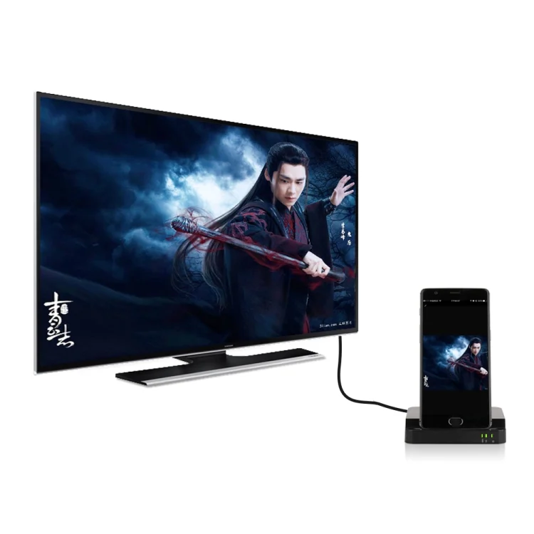 PC3142B_5.webp 9138 6 in 1 USB-C / Type-C to 4K HDMI + 2 x USB 3.0 + Type-C + SD / TF Card Reader Multifunctional HUB Docking Station with Holder - Image 6