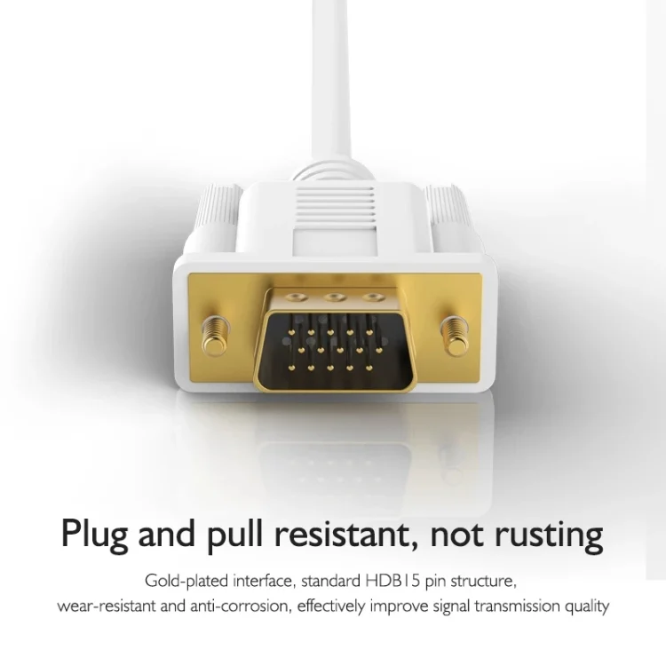 PC3153_2.webp TC026 1.8m 1080P USB-C / Type-C Male to VGA Male Adapter Cable - Image 3