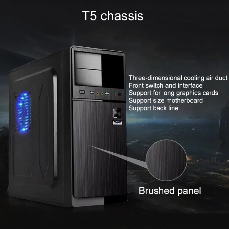 PC3202_2.webp T5 USB 2.0 Main Chassis 400x190x410mm Micro-ATX / ATX PC PC Desktop Computer Case - Image 3