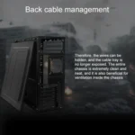 T5 USB 2.0 Main Chassis 400x190x410mm Micro-ATX / ATX PC PC Desktop Computer Case - Image 4