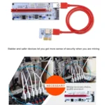 PCE164P-N06 VER008S USB 3.0 PCI-E Express 1x to 16x PCI-E Extender Riser Card Adapter 15 Pin SATA Power 6 Pin + 4 Pin Power Supply Port with 60cm USB Cable - Image 10