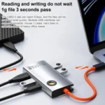 ROCK TR25 4 in 1 USB-C / Type-C to USB 3.0x4 Portable Multifunctional HUB Docking Station - Image 5