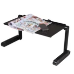 Portable 360 Degree Adjustable Foldable Aluminium Alloy Desk Stand for Laptop / Notebook, without CPU Fans & Mouse Pad - Image 4