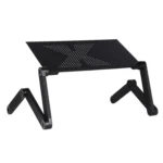 Lengthen Portable 360 Degree Adjustable Foldable Aluminium Alloy Desk Stand for Laptop / Notebook, without CPU Fans & Mouse Pad - Image 2