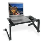 Lengthen Portable 360 Degree Adjustable Foldable Aluminium Alloy Desk Stand for Laptop / Notebook, without CPU Fans & Mouse Pad - Image 4