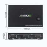 AIMOS AM-KVM201CC 2 Ports USB HUB HDMI KVM Switch without Extension Cable - Image 4