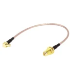 15cm SMA Female to MCX Male Right Angle Adapter RF Coaxial Coax RG316 Cable - Image 2
