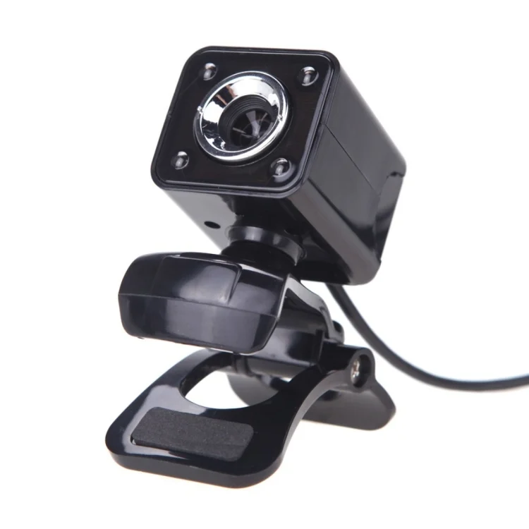 PC3455B_2.webp A862 360 Degree Rotatable 480P WebCam USB Wire Camera with Microphone & 4 LED lights for Desktop Skype Computer PC Laptop, Cable Length: 1.4m - Image 7