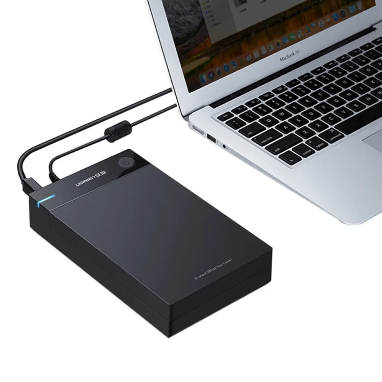 PC3511.webp UGREEN US222 HDD Enclosure 2.5 / 3.5 inch SATA to USB 3.0 SSD Adapter Hard Disk Drive Box External HDD Case, Support UASP Protocol - Image 1