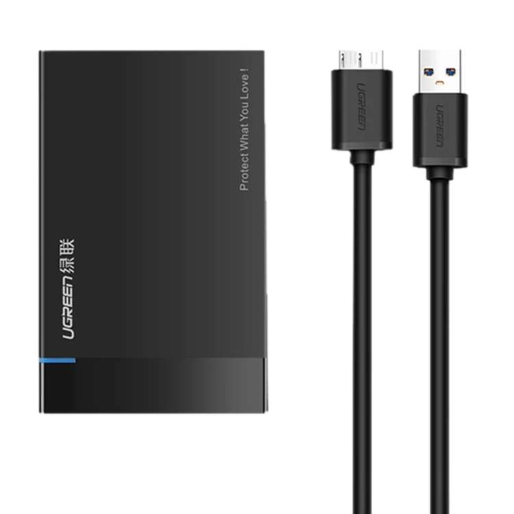 PC3512B_1.webp UGREEN US221 HDD Enclosure 2.5 inch SATA to USB 3.0 SSD Adapter Hard Disk Drive Box External HDD Case, Support UASP Protocol - Image 2