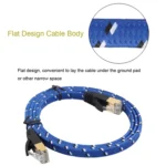 10m Gold Plated CAT-7 10 Gigabit Ethernet Ultra Flat Patch Cable for Modem Router LAN Network, Built with Shielded RJ45 Connector - Image 5