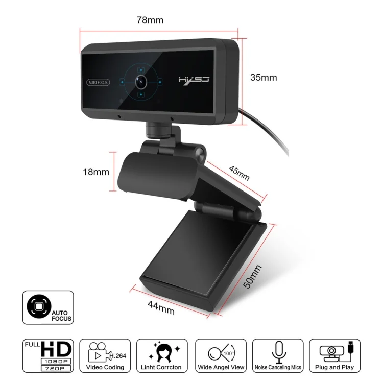 PC3661_4.webp 5.0 Mega Pixels 1080P HD Auto Focus Video Webcam - Image 5