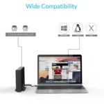 ORICO 7688U3 Vertical Aluminum External Hard Drive Enclosure Storage Case Hard Drive Dock for 3.5 inch SATA HDD - Image 5