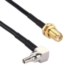 15cm CRC9 90 Degree Elbow to SMA Female RG174 Cable - Image 3