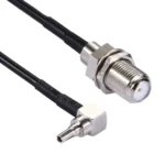 15cm CRC9 90 Degree Elbow to F Female RG174 Cable - Image 3