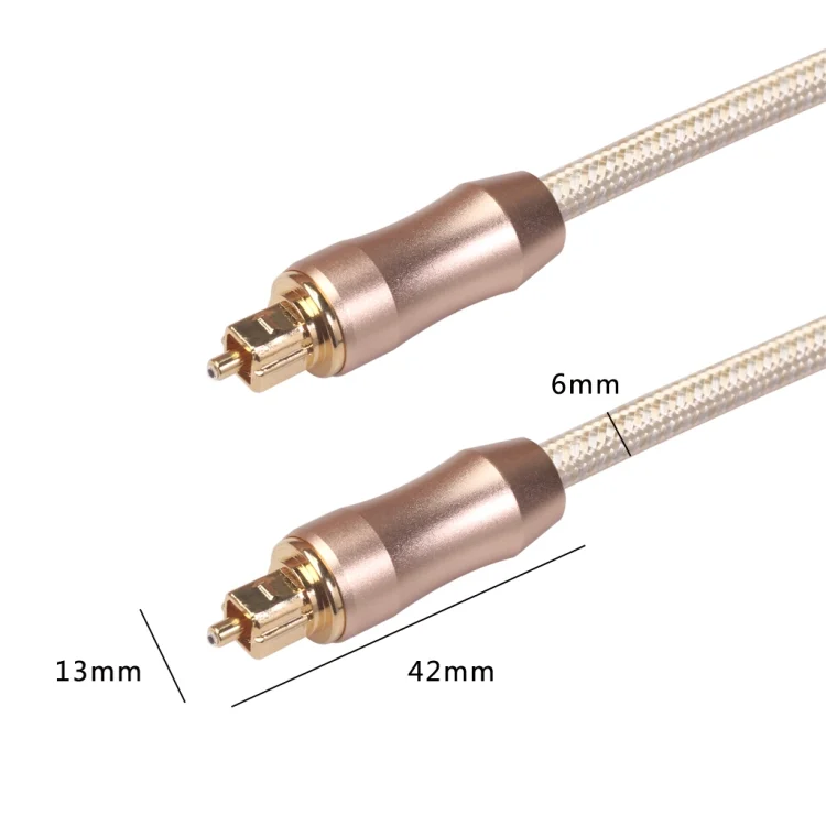 PC4107_3.webp QHG02 SPDIF Toslink Gold-plated Fiber Braided Optic Audio Cable, Length: 1m - Image 4