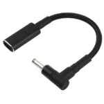 PD 100W 18.5-20V 3.5 x 1.35mm Elbow to USB-C / Type-C Adapter Nylon Braid Cable - Image 2