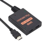1 into 2 out HDMI 4K HD Video Splitter, with Cable - Image 2