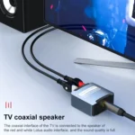 Digital to Analog 3.5 Coaxial Audio Converter, Host + USB Cable + Optical Fiber Cable - Image 8