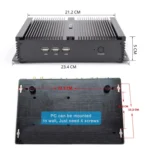 HYSTOU FMP04 i5 7200U Mini PC, Intel Core i5 7200U Processor Dual Core up to 3.1GHz, RAM: 4GB, ROM: 128GB, Support Windows 7 / 8 / 10 / Linux OS - Image 7