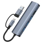 BYL-2208TU 5 in 2 USB + USB-C / Type-C to USB Multifunctional Docking Station HUB Adapter - Image 2