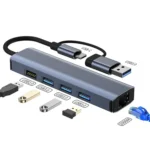 BYL-2208TU 5 in 2 USB + USB-C / Type-C to USB Multifunctional Docking Station HUB Adapter - Image 4