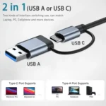 BYL-2208TU 5 in 2 USB + USB-C / Type-C to USB Multifunctional Docking Station HUB Adapter - Image 6