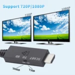 Scart To HDMI-Compatible Converter Video Audio Adapter Cable - Image 4
