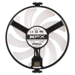 GPU Cooler Graphics Card Fan VGA Cards blower Cooler for XFX RX470 RX480, with Blue Light - Image 2