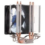 LED CPU Cooler Pure Copper Double Heat Pipe CPU Radiator CPU Fan, with Blue Light - Image 3